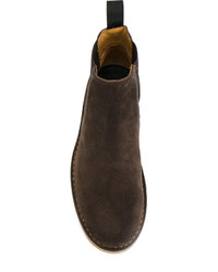 Мужские темно-коричневые замшевые ботинки челси от Paul Smith