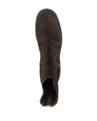 Мужские темно-коричневые замшевые ботинки челси от Guidi