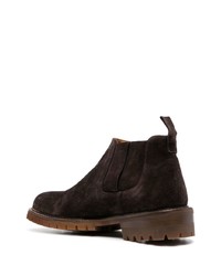 Мужские темно-коричневые замшевые ботинки челси от Paul Warmer