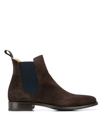 Мужские темно-коричневые замшевые ботинки челси от Scarosso