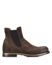 Мужские темно-коричневые замшевые ботинки челси от Silvano Sassetti