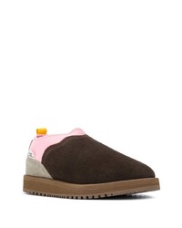 Мужские темно-коричневые замшевые ботинки челси от Suicoke