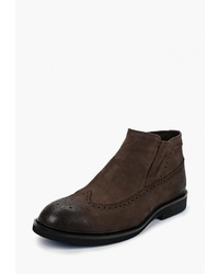 Мужские темно-коричневые замшевые ботинки челси от Vitacci