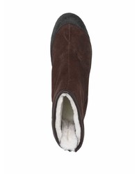 Мужские темно-коричневые замшевые ботинки челси от Bally
