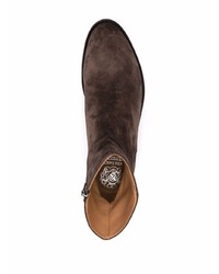 Мужские темно-коричневые замшевые ботинки челси от Alberto Fasciani