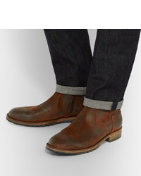 Мужские темно-коричневые замшевые ботинки от Belstaff