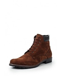 Мужские темно-коричневые замшевые ботинки от Bekerandmiller