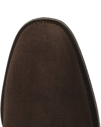 Мужские темно-коричневые замшевые ботинки от Tom Ford