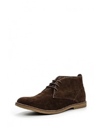 Мужские темно-коричневые замшевые ботинки от Burton Menswear London