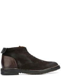 Мужские темно-коричневые замшевые ботинки от Buttero