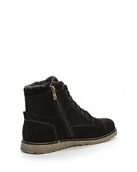 Мужские темно-коричневые замшевые ботинки от Keddo