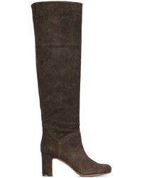 Женские темно-коричневые замшевые ботинки от L'Autre Chose