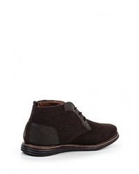 Мужские темно-коричневые замшевые ботинки от Montefiori