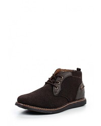 Мужские темно-коричневые замшевые ботинки от Montefiori