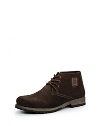 Мужские темно-коричневые замшевые ботинки от Terra Impossa