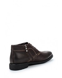 Мужские темно-коричневые замшевые ботинки от Valley