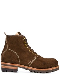 Мужские темно-коричневые замшевые ботинки от VISVIM