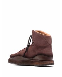 Мужские темно-коричневые замшевые высокие кеды от Silvano Sassetti