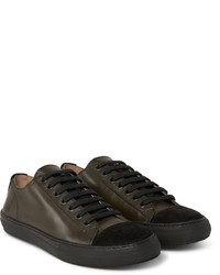 Мужские темно-коричневые замшевые кеды от Dries Van Noten