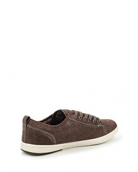 Мужские темно-коричневые замшевые кеды от Crosby