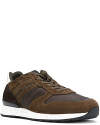 Мужские темно-коричневые замшевые кеды от Hogan