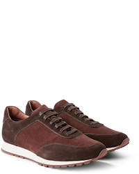 Мужские темно-коричневые замшевые кеды от Loro Piana