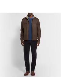 Мужские темно-коричневые замшевые кеды от Loro Piana