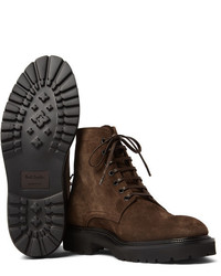 Мужские темно-коричневые замшевые классические ботинки от Paul Smith