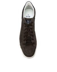Мужские темно-коричневые замшевые кроссовки от Fabi