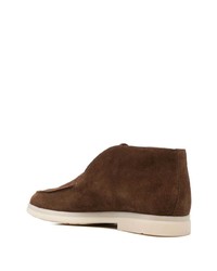 Мужские темно-коричневые замшевые лоферы от Church's