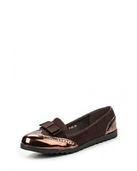 Женские темно-коричневые замшевые лоферы от WS Shoes