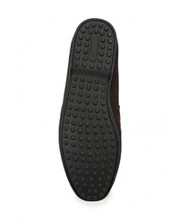 Мужские темно-коричневые замшевые мокасины от Valley