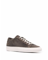 Мужские темно-коричневые замшевые низкие кеды от Common Projects