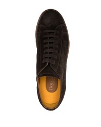 Мужские темно-коричневые замшевые низкие кеды от Doucal's