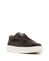 Мужские темно-коричневые замшевые низкие кеды от Low Brand