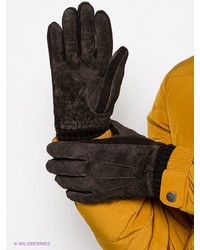Мужские темно-коричневые замшевые перчатки от Modo