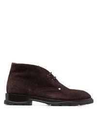 Мужские темно-коричневые замшевые повседневные ботинки от Alexander McQueen