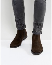 Мужские темно-коричневые замшевые повседневные ботинки от AllSaints