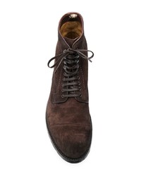 Мужские темно-коричневые замшевые повседневные ботинки от Officine Creative