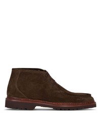 Мужские темно-коричневые замшевые повседневные ботинки от Bontoni