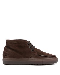 Мужские темно-коричневые замшевые повседневные ботинки от Brioni