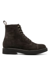 Мужские темно-коричневые замшевые повседневные ботинки от Grenson
