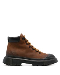 Мужские темно-коричневые замшевые повседневные ботинки от Hogan