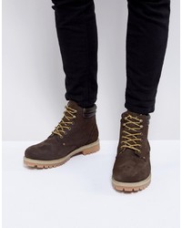 Мужские темно-коричневые замшевые повседневные ботинки от Jack & Jones