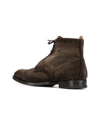 Мужские темно-коричневые замшевые повседневные ботинки от Officine Creative