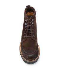 Мужские темно-коричневые замшевые повседневные ботинки от Eleventy