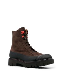 Мужские темно-коричневые замшевые повседневные ботинки от Kiton