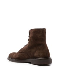 Мужские темно-коричневые замшевые повседневные ботинки от Brunello Cucinelli