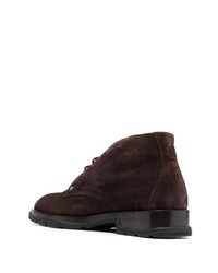 Мужские темно-коричневые замшевые повседневные ботинки от Alexander McQueen