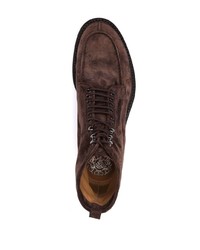 Мужские темно-коричневые замшевые повседневные ботинки от Alberto Fasciani